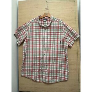 Columbia XXL Mens Plaid Short Sleeve Button Up Shirt Outdoor Casual Camp‎